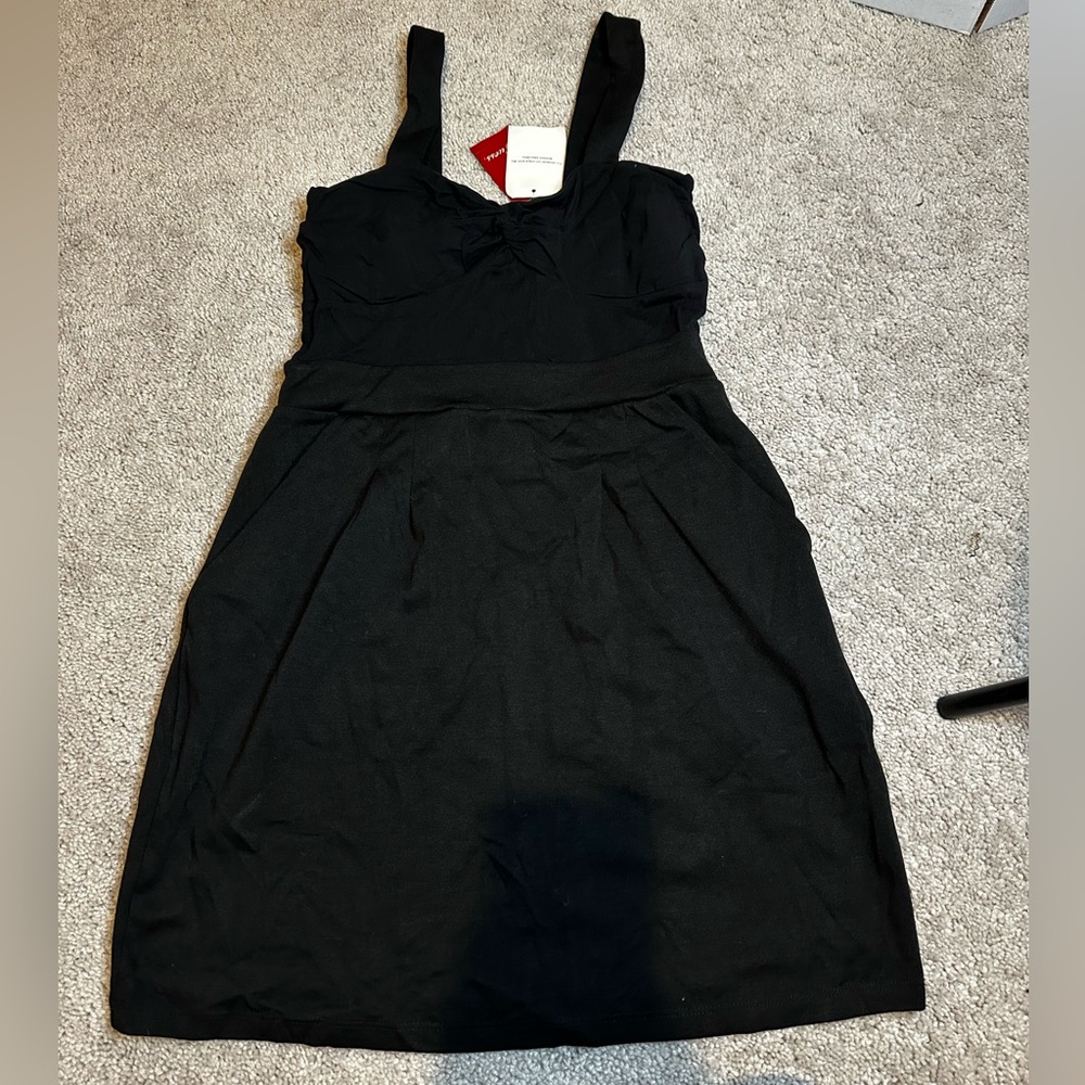 Guess Black Backless short Dress with Twisted Side Pocket for Women